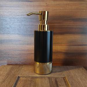 Distributeur de lotion en métal noir et or, rechargeable, pompe à savon pour les mains, idéal pour les hôtels, les salles de bain et l'usage quotidien à la maison, en provenance d'Inde - Product Image 3