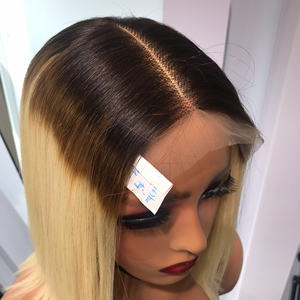 Precio al por mayor 100% Raw Virgin Vietnamese Human Lace Wig Weft Straight Ombre Ash Color Super Double Drawn Extensiones de cabello - Product Image 5