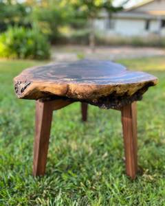 <b>Epoxy</b> Log <b>Coffee</b> <b>Table</b> Live Edge Walnut Burl Wood Resin <b>Table</b> Handmade Rustic Luxury Statement Furniture For Living Room - Product Image 4