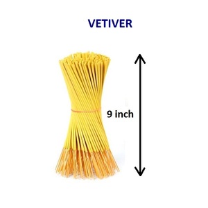 Bâtons d'encens de vétiver naturel approvisionnement en gros à un prix avantageux boîte d'emballage d'encens encens indien (jaune) - Product Image 1