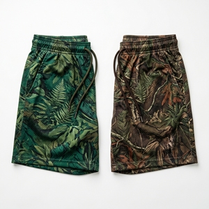 Shorts de sport pour hommes en maille graphique avec motif de lave volcanique, sublimation, pour l'entraînement au basketball - Product Image 1
