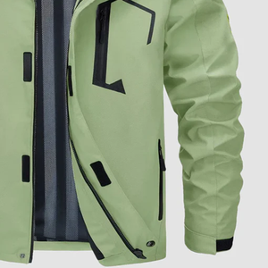 Chaqueta Cortavientos Impermeable Ligera Unisex de Primera Calidad con Cremallera y Capucha Desmontable para Senderismo, Pesca, Viajes y Protección Contra el Viento y la Lluvia - Product Image 3