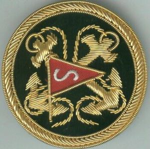 Luxury Hand Embroidery Handmade Bullion Wire Griffin Shield <b>Badge</b> Green <b>Machine</b> Zardozi Crest Patch/<b>Badge</b> - Product Image 5