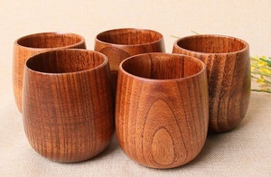 Eco Friendly Wooden Mug Handmade Solid Wood Coffee Cup Natural Finish Rustic Style Drinkware for Home Use - Product Image 4