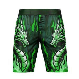 Pantalones Cortos de Artes Marciales Mixtas (MMA) Personalizados con Sublimación, Diseño Impreso, Cintura Elástica, Poliéster/Spandex, MOQ Bajo - Product Image 1