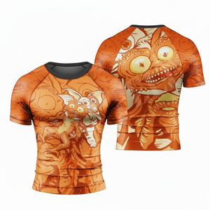 เสื้อคอมเพรสชั่นออกแบบกราฟิกตามสั่งสำหรับทุกฤดูกาล แขนสั้นสำหรับผู้ชาย เหมาะสำหรับเล่นกีฬา ฟิตเนส ออกกำลังกาย ยิม  รับสกรีนชื่อแบรนด์ เสื้อรัชการ์ด - Product Image 6