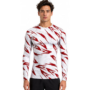 Camisetas de Compresión para Hombre, Tallas Grandes, Manga Larga, Elásticas en 4 Direcciones, Secado Rápido, Ecológicas, Spandex/Poliéster, Deportivas - Product Image 4