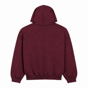 Sweat-shirt à capuche oversize pour homme, couleur unie, avec poche kangourou, manches longues, style décontracté, logo personnalisé, OEM ODM - Product Image 5