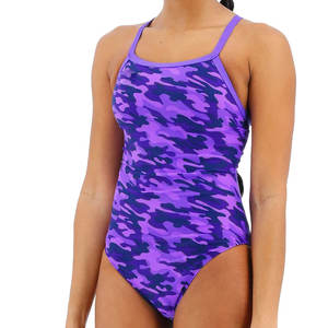 Maillot de bain une pièce pour femme, léger, qualité supérieure, impression par transfert thermique, logo personnalisé sur le devant, vente en gros - Product Image 2