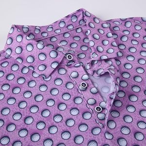 Camiseta de Golf para Hombre con Estampado de Salpicaduras de Pintura, Estilo Juvenil, Deportiva, con Cuello, de Alto Rendimiento - Product Image 3