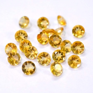 Citrino natural facetado, gema redonda de calidad, citrino suelto facetado para piedras facetadas de alta calidad para la fabricación de joyas. - Product Image 4