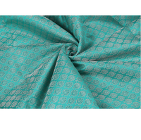 Tissu brocart floral en polyester respirant, léger, écologique et brillant, doux au toucher, 44 pouces, idéal pour robes de filles et tenues de mariage