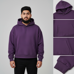 Sweat-shirts à capuche pour hommes de haute qualité, sweats à capuche unisexes surdimensionnés, sweats à capuche personnalisés vierges et épais pour hommes - Product Image 6