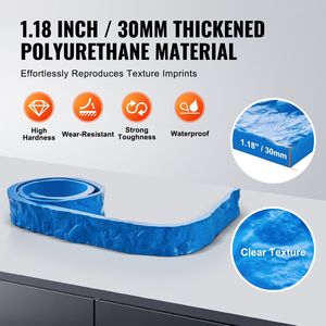 Timbri in calcestruzzo decorativo per esterni blu 91X3 pollici rettangolare in poliuretano stampo senza soluzione di continuità piastrelle in ardesia per pavimenti in plastica - Product Image 4
