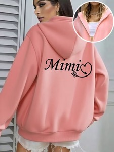 Sweat-shirt à capuche en molleton 100 % coton épais, surdimensionné, de luxe, pour femme, vente en gros personnalisée - Product Image 2