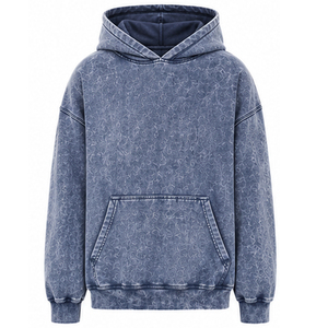 Custom Acid Wash Oversized Pullover Hoodie <b>Men</b> Women Unisex Oversized Vintage Streetwear Custom Embroidery <b>Clothing</b> Manufacturer - Product Image 5