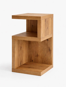 Meuble de chambre à coucher moderne minimaliste de luxe, respectueux de l'environnement, en bois de manguier, avec tiroirs en forme de S, courbes naturelles, table de chevet fermée royale - Product Image 5