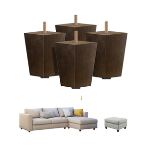 Luxury <b>Solid</b> Wood Square Sofa Legs OEM Custom Heavy Duty Furniture Legs <b>Wooden</b> Legs for Sofa Cabinet <b>Desk</b> High-End Interiors - Product Image 4