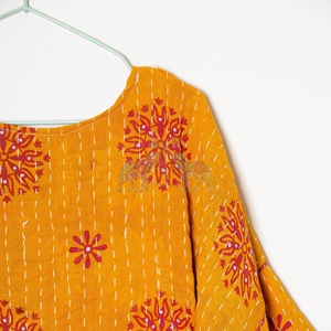 Fabricante Mayorista, Chaqueta de Verano para Mujer, Hecha a Mano en India, Estilo Vintage Kantha, Acolchada, 100% Algodón, Kimono, Bata de Baño - Product Image 4