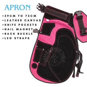 Kit de Herrador con Delantal de Seguridad, Martillo de Herrador, Cortaúñas para Pezuñas, Herramienta Afilada para Quitar Clavos de Pezuñas, Herramienta Curva para Clavos, Juego de Cuchillas para Pezuñas - Product Image 2