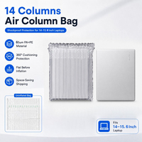 Sac à colonnes d'air gonflable pour ordinateurs portables de 14 et 15,6 pouces, coussin de protection à 14 colonnes en PA+PE 55um/65um