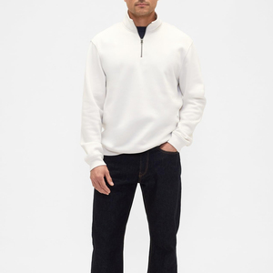 Sweat-shirt élégant pour homme à demi-zip, pull à quart de zip de qualité supérieure, tissu doux et confortable, haut décontracté à manches longues pour le quotidien - Product Image 6