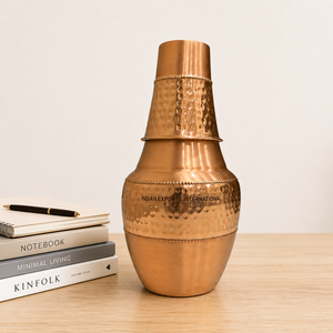 เหยือกน้ำทองแดงแบบดั้งเดิม (ทองแดงบริสุทธิ์ที่ผ่านการรับรอง) - Product Image 1