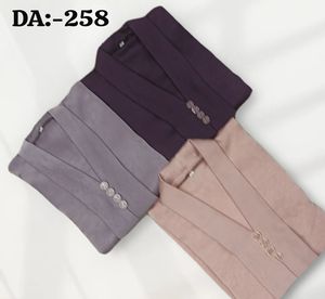 ชุดเดรสแบบสวมใส่ได้ทุกวัน คอวี ปิดด้านหน้า แต่งกระดุมสวยงาม บุรก้า อบายะ ชุดมุสลิม ผ้าคลุมศีรษะแบบอิสลาม ทรงตรงยาวถึงพื้น - Product Image 3