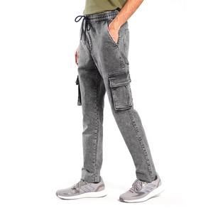 Pantalon Cargo en Jean Délavé pour Homme, Style Streetwear et Bureau, Haute Qualité, Fabriqué au Pakistan, Vente en Gros - Product Image 2