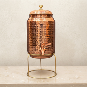 Elegant Copper <b>Water</b> <b>Dispenser</b> with Tap– 5L 10L 18L from Indian exports international. ( Certified pure copper ) - Product Image 1