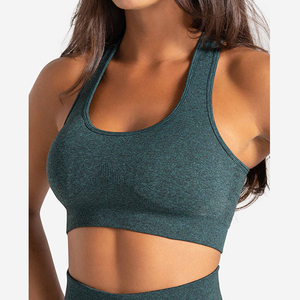 Prix d'usine Soutiens-gorge de sport pour femmes, d'été, sans armatures, respirants, coupe ajustée, en Spandex/Nylon, avec bonnets en dentelle, pour la gym, la course et l'entraînement, personnalisables - Product Image 6