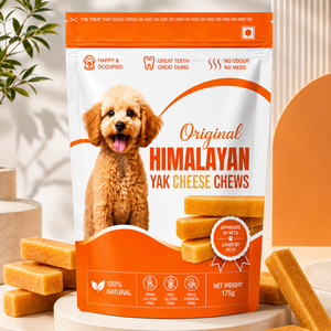Friandise à mâcher artisanale au lait de yak de l'Himalaya, longue durée, pour chiens actifs, soutien dentaire naturel, dents et gencives saines - Product Image 1