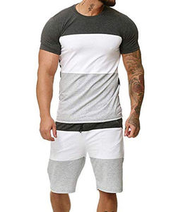 Conjuntos Deportivos Casuales de Otoño para Hombre, Sudaderas de Algodón de Velour, Conjunto de Dos Piezas Unisex Personalizado, Mangas Cortas, Conjuntos Deportivos Ligeros - Product Image 3