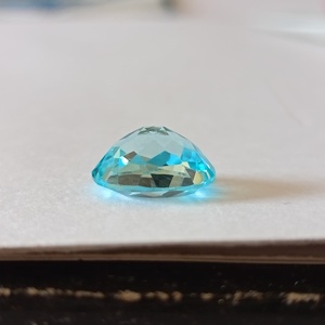 Topacio azul natural facetado en forma de trillón, tamaños personalizados disponibles en pedido personalizado, piedra preciosa suelta para uso en la fabricación de joyas. - Product Image 2