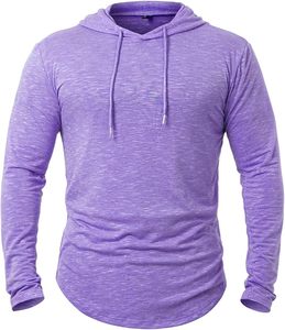 Sweat à capuche pour homme de haute qualité, motif uni, polyester/coton, respirant, écologique, coupe ample, chaud pour l'hiver - Product Image 1