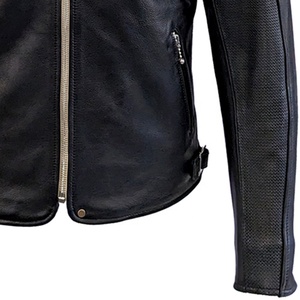 Chaquetas de moto de cuero para hombre profesionales portátiles de alta calidad de cuero de diseño superior personalizado para jinetes con buena tela - Product Image 6