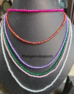 6 brins de perles de zircon cubain facettées multicolores, magnifiques perles de zircon personnalisées et autres bijoux en diamant - Product Image 2