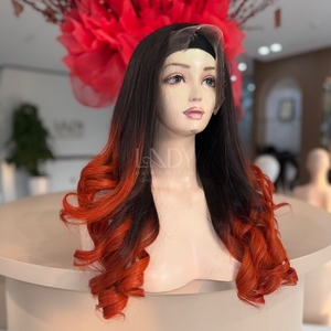 Perruque de Cheveux Naturels Vietnamiens de Qualité Supérieure 100% Cheveux Humains, Perruque Frontale en Dentelle, Cheveux Ondulés - Product Image 4