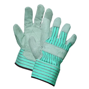 Gants de travail en cuir de vachette pleine fleur à paume renforcée pour la sécurité industrielle, la rigging canadien et le jardinage domestique - Product Image 6