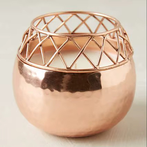 Decorative Metal Candle Votive For Table Centerpiece Enhancing Dining Atmosphere With Soft Glow And Artistic Design Appeal - Product Image 1