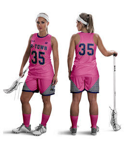 Uniforme de lacrosse personnalisé pour femmes - Spandex/Polyester à séchage rapide avec impression numérique - Product Image 5