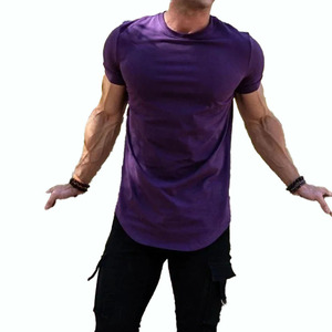 Nouveau T-shirt blanc à manches courtes et col rond pour homme, 100 % coton, coupe ajustée, décontracté, couleur unie, tricoté, jersey uni, respirant, OEM - Product Image 6