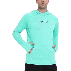 Haut de pêche personnalisé pour homme 2026 UPF50 à séchage rapide, à capuche, manches longues, respirant, couleur unie, pour automne-hiver - Product Image 3