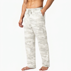 Pantalon décontracté mi-long pour homme, coupe droite, personnalisable avec logo, tendance, fin, ample, grande taille, extensible, 100 % coton, toile légère - Product Image 6