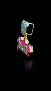 925 argent personnalisé Moissanite rose émail lettre pendentif avec coeur caution glacé diamant Style parfait cadeau d'anniversaire pour les femmes - Product Image 5