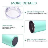 OEM/ODM regalo al por mayor boca para beber 20oz acero inoxidable 304 aislado BPA libre impresión personalizada impresión taza de café