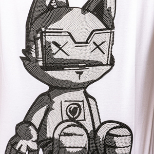 เสื้อยืดผู้ชายประดับเพชร คุณภาพดีที่สุด สไตล์ใหม่ ผลิตตามสั่ง สำหรับใส่หน้าร้อน ผลิตจากโพลีเอสเตอร์/คอตตอน แห้งเร็ว ระบายอากาศได้ดี - Product Image 6