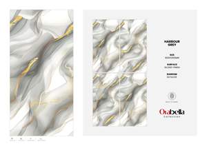 Carreaux de porcelaine Urban Premium 60x120cm 600x1200mm 24x48 finition brillante grand format surface sophistiquée pour projets intérieurs - Product Image 2