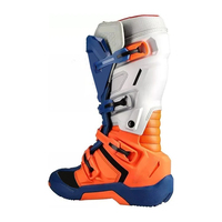 Chaussures de moto sportives en cuir imperméable et respirant pour homme, pour la conduite, les courses et le motocross