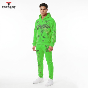 Conjunto Deportivo Informal con Capucha para Invierno, Transpirable, de Algodón, de Alta Calidad, con Contraste de Color - Product Image 3